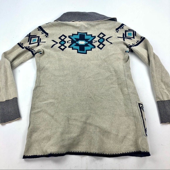 If It Were Me Anthropologie Aztec Open Cardigan M - Picture 5 of 5